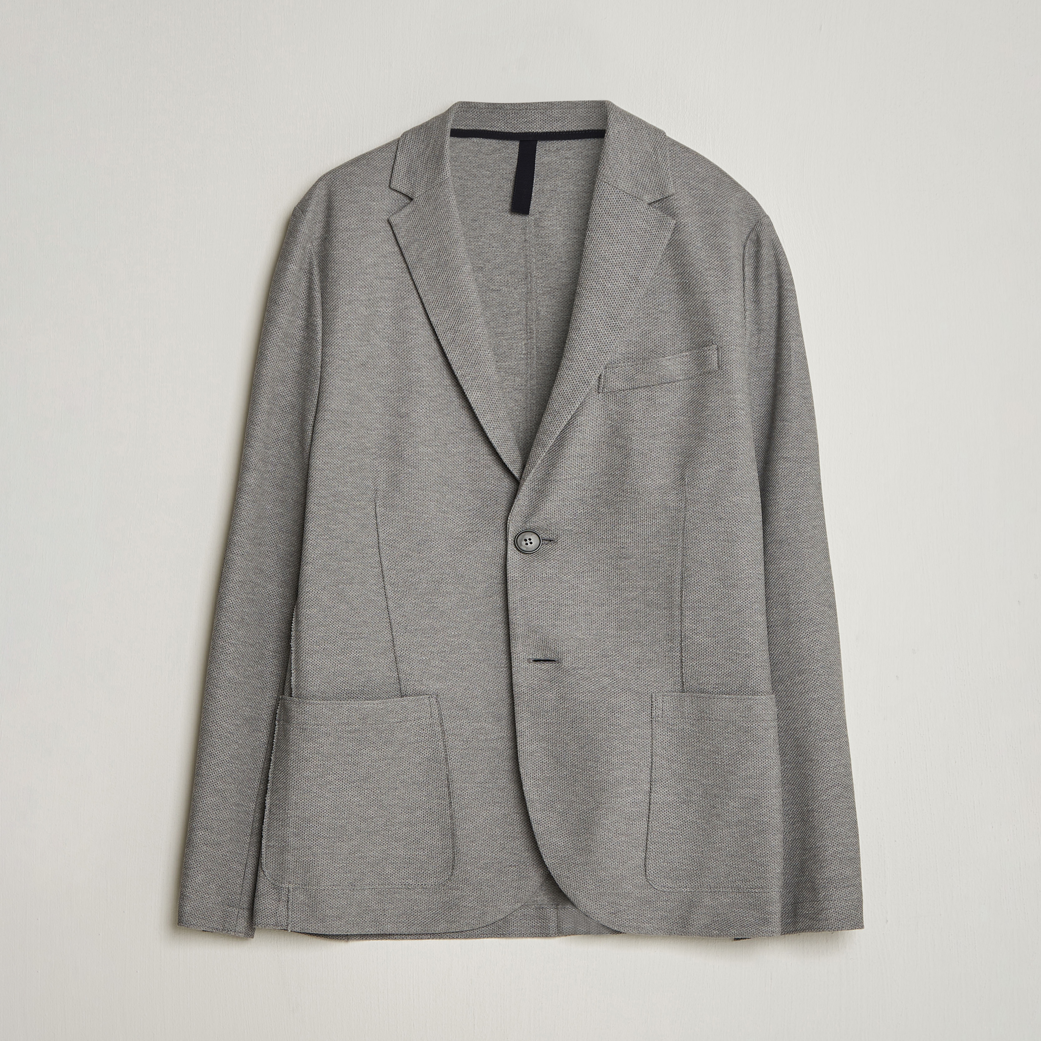Harris Wharf London Loro Piana Honey Comb Blazer Light Grey | Man - CareOfC