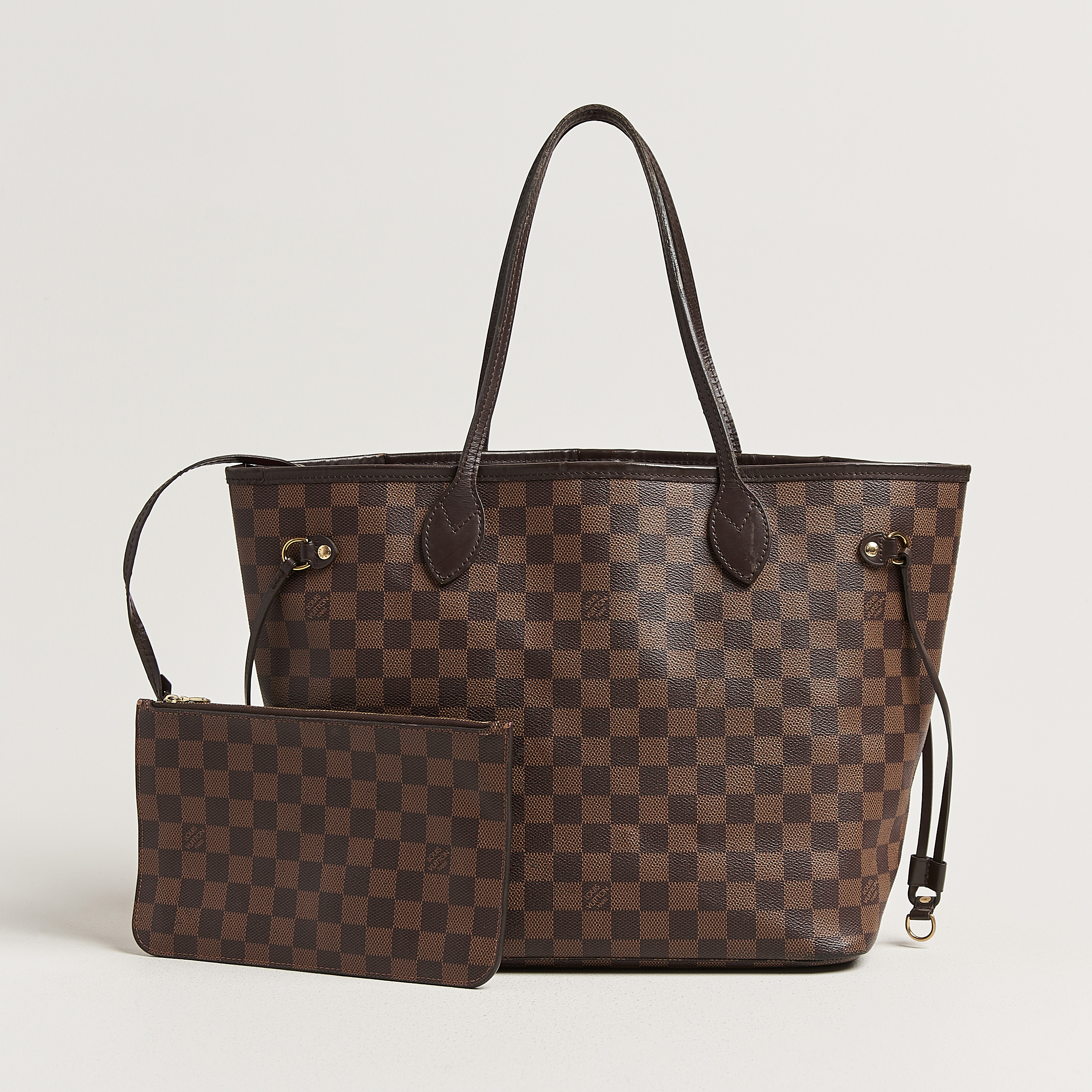 Louis Vuitton Pre-Owned Neverfull MM Damier Ebene – Marron