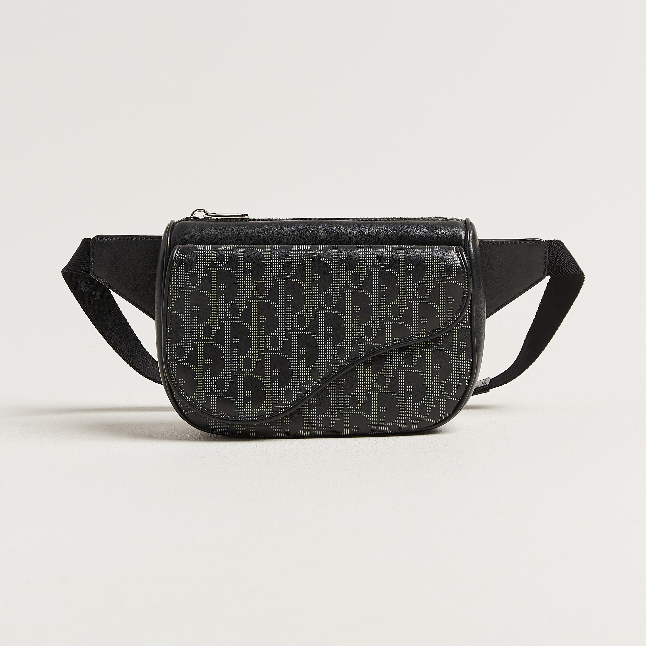 Dior Pre-Owned Saddle Bag Oblique Leather Black – Noir