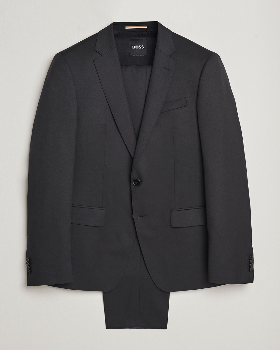 Homme | Business & Beyond - Formal | BOSS BLACK | Huge Wool Suit Black