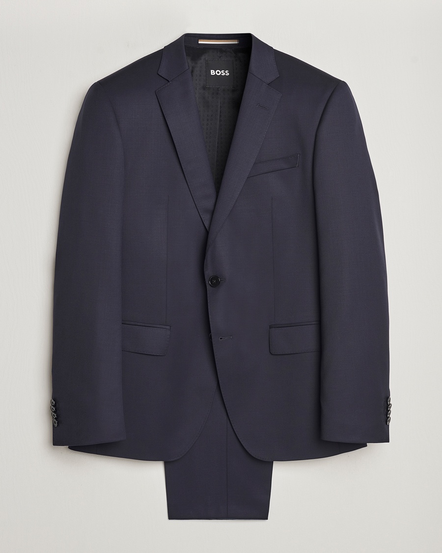 Homme | Business & Beyond - Formal | BOSS BLACK | Huge Wool Suit Dark Blue