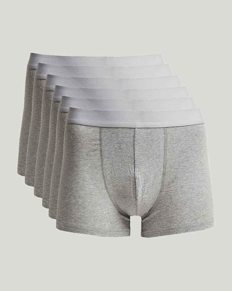 Bread & Boxers 6-Pack Boxer Brief Grey Melange – Gris