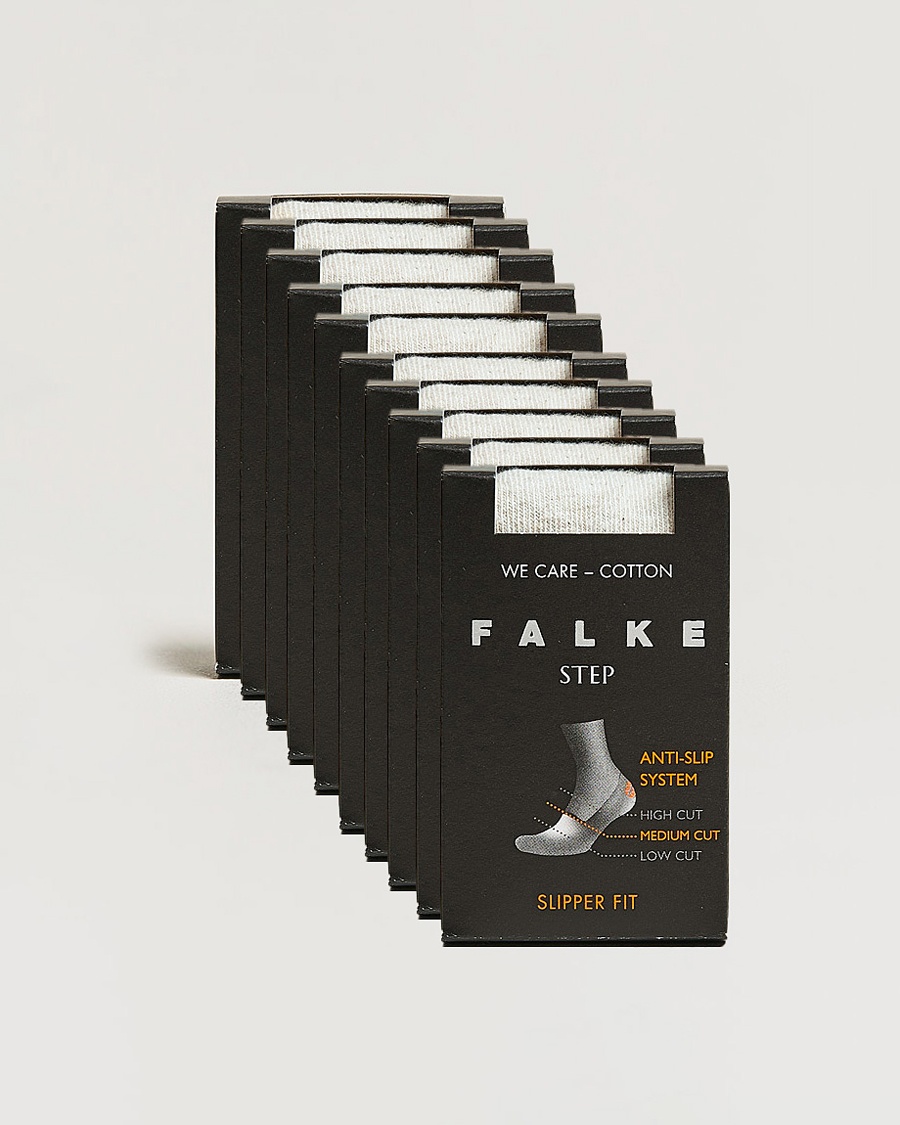 Falke 10-pack Step In Box Loafer Socks White – Wit