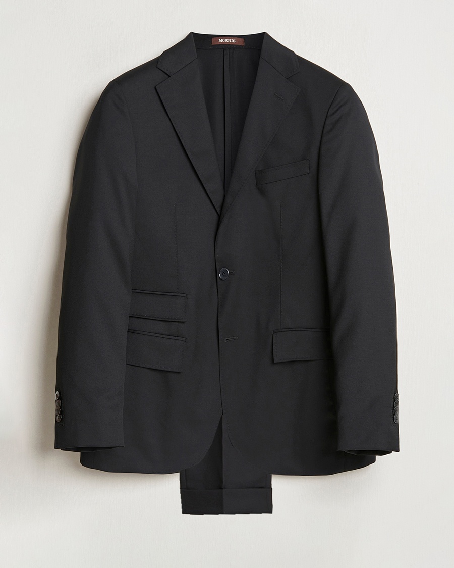 Homme | Costumes | Morris Heritage | Prestige Wool Suit Black
