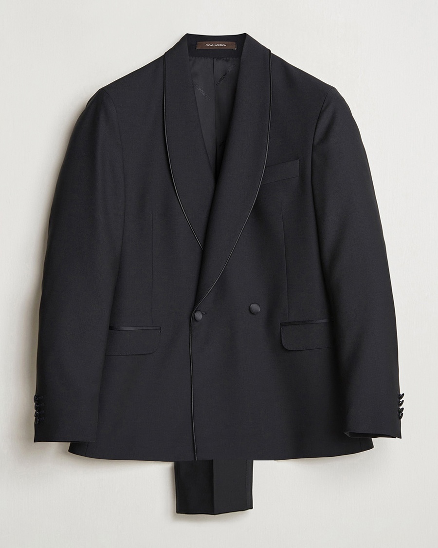 Homme | Smoking | Oscar Jacobson | Fattore Double Breasted Tuxedo Black