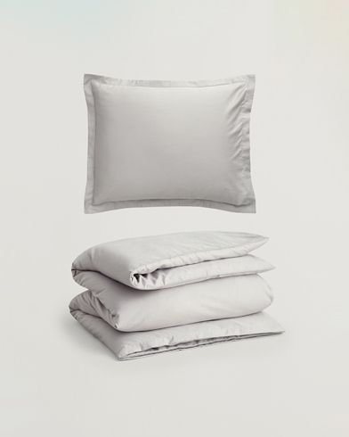 Homme | Anciennes Images De Produits | GANT | Sateen Duvet & Pillowcase Set Moon Grey
