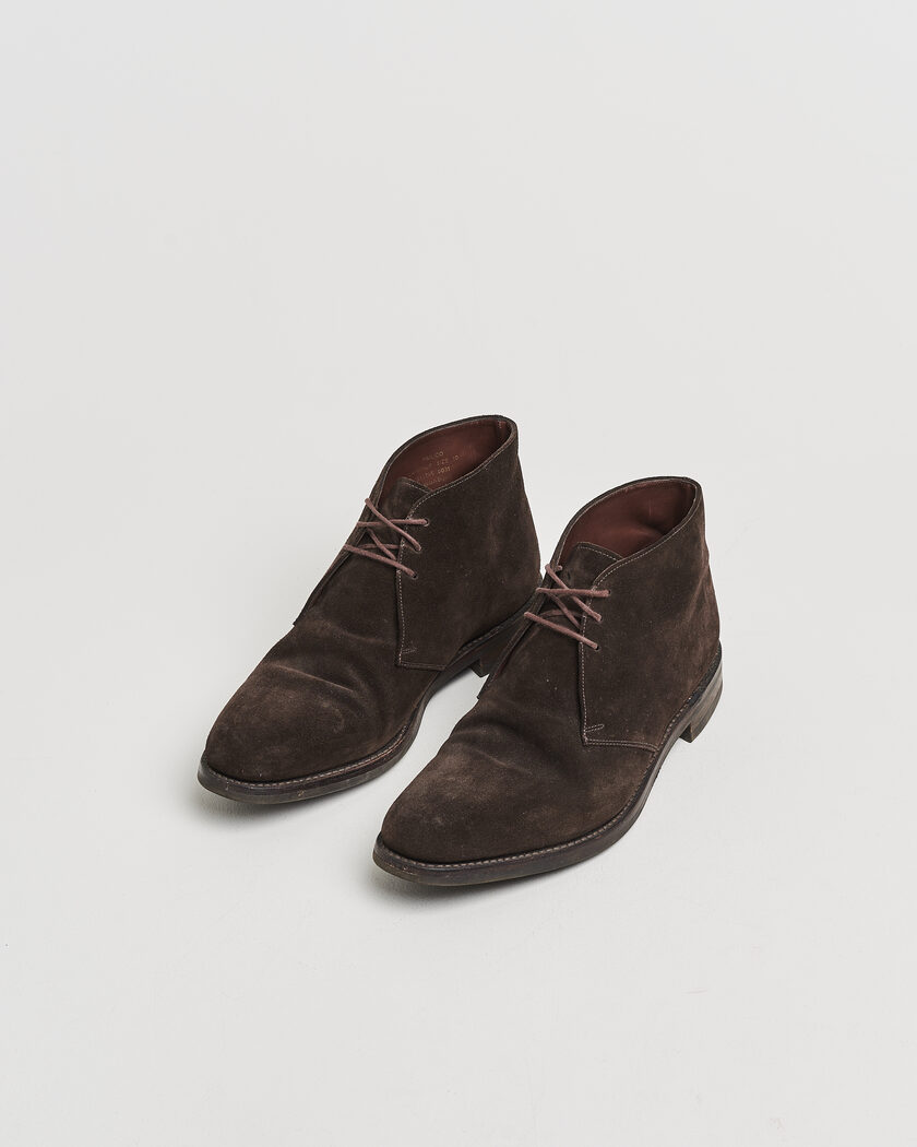 Pre-owned Loake 1880 Pimlico Chukka Boot Dark Brown Suede UK10 - EU44 – Marron
