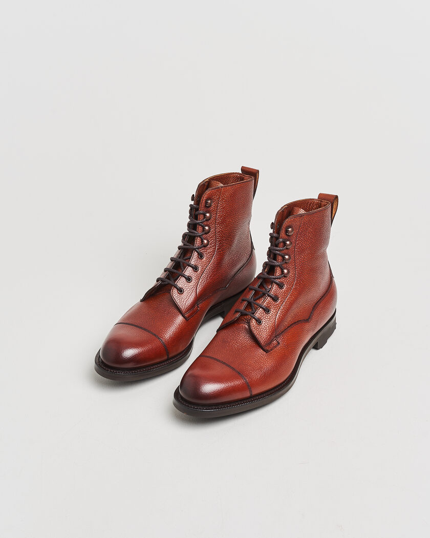 Pre-owned Edward Green Galway Ridgeway Boot Rosewood Country Calf UK8 - EU42 – Marron
