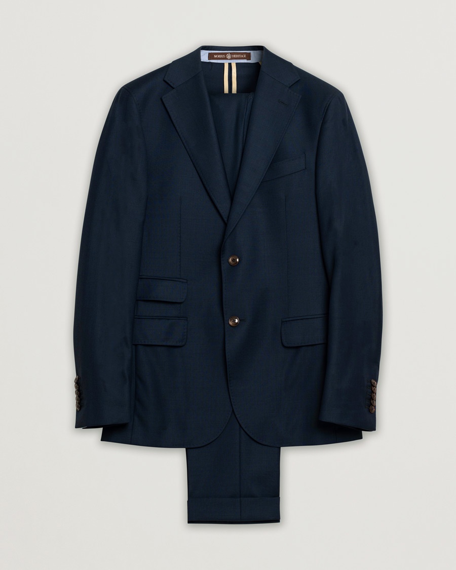 Pre-owned Morris Heritage Suit Navy 46 – Blauw