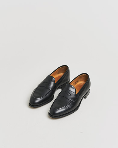 Pre-owned Edward Green Piccadilly Penny Loafer Black Calf UK7,5 - EU41,5 – Zwart