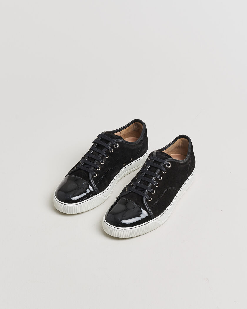 Pre-owned LanvinDBB1 Patent Cap Toe SneakerBlackUK7 - EU41 – Zwart