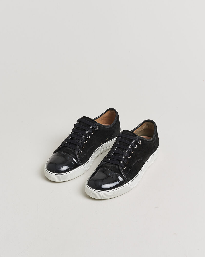 Pre-owned LanvinDBB1 Patent Cap Toe SneakerBlackUK9 - EU43 – Noir