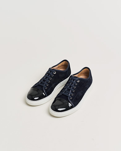 Pre-owned LanvinDBB1 Patent Cap Toe SneakerNavyUK8 - EU42 – Bleu