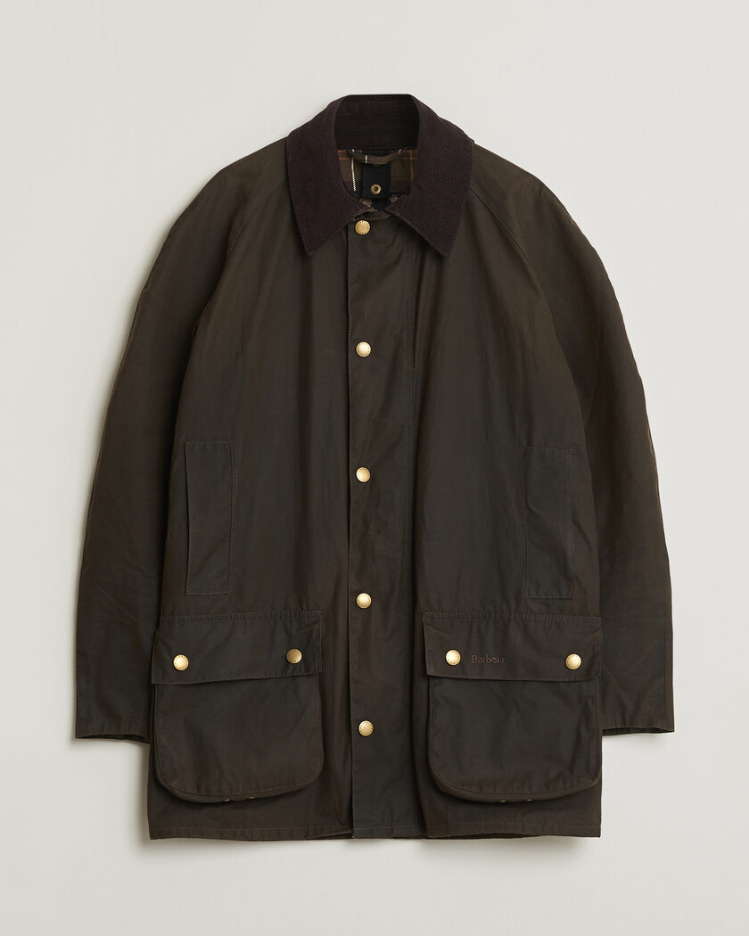 Pre-owned Barbour Lifestyle Beausby Waxed Jacket Olive S – Vert
