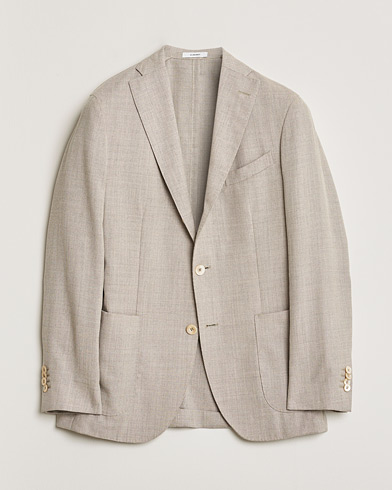Pre-owned Boglioli K Jacket Wool Hopsack Blazer Beige 46 – Beige