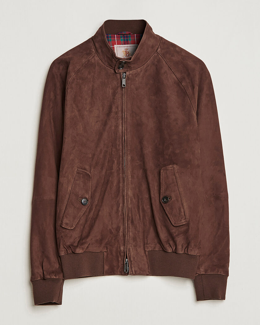 Pre-owned Baracuta G9 Suede Jacket Chocolate UK42 - EU52 – Bruin
