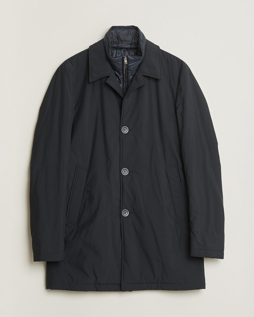 Herno Nylon City Coat Navy 50 – Bleu