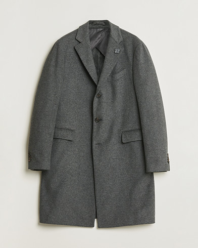 Pre-owned Lardini Wool Coat Grey 56 – Grijs