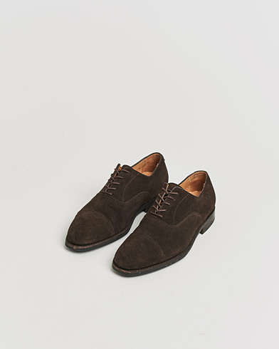 Pre-owned Myrqvist Äppelviken Oxford Dark Brown Suede UK6 - EU40 – Bruin
