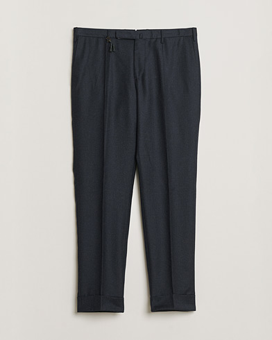 Pre-owned Incotex Slim Fit Flannel Trousers Navy 50 – Blauw