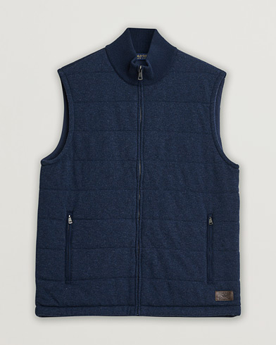 Pre-owned Polo Golf Knitted Wool Vest Navy L – Blauw