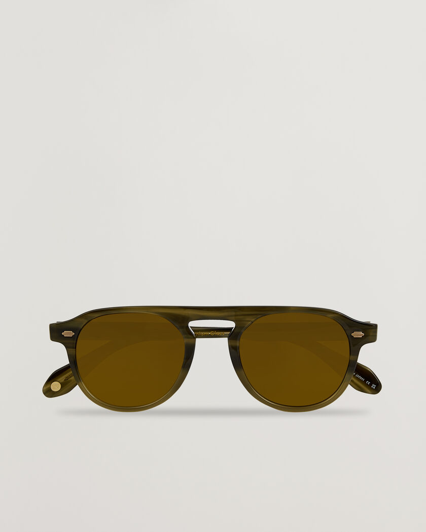 Pre-owned Garrett Leight Harding Sunglasses Army Drift – Vert