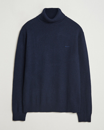  Knitted Wool Turtleneck Evening Blue