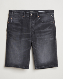  RBJ981 Stretch Denim Shorts Washed Black