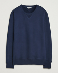 Merz b. Schwanen Sturdy Loopback Fleece Sweatshirt Ink Blue