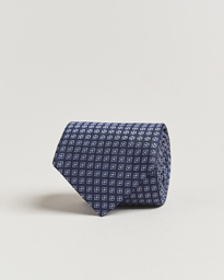  Jacquard Silk Tie Navy/Blue