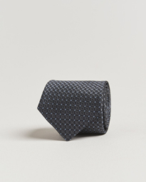 Jacquard Silk Tie Navy