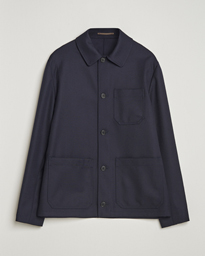  Wool Cover Shirt Jacket Navy