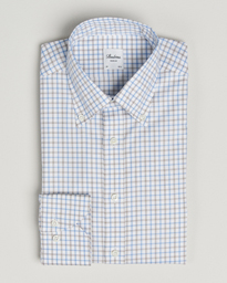  Regular Fit Overcheck Button Down Shirt White