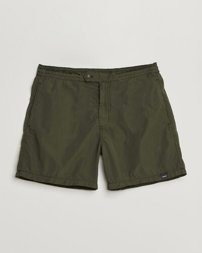 Aspesi Caprese Nylon Swim Trunks Military
