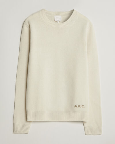 A.P.C. Edmond Wool Knitted Sweater Ecru