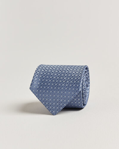 Canali Jacquard Silk Tie Sky Blue