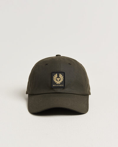 Belstaff Phoenix Wax Logo Cap Faded Olive
