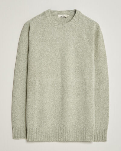 Altea Wool/Cashmere Crew Neck Pullover Mint Green