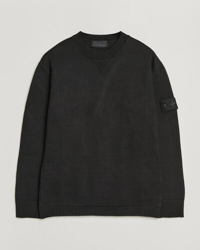 Stone Island Ghost Plush Stitch Winter Cotton Sweat Black