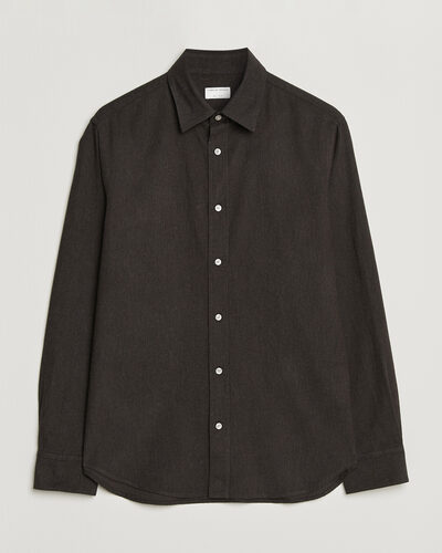 Tiger of Sweden Bjorn Brushed Cotton Shirt Espresso