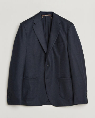 Morris Wool Jersey Blazer Navy