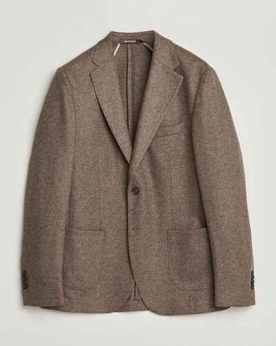 Morris Wool Jersey Blazer Brown