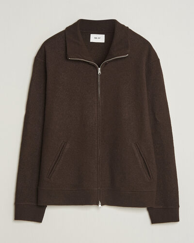 NN07 Soft Boiled Wool Full Zip Deep Truffle