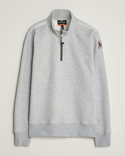 Parajumpers Broad Peak Super Easy Half Zip Sweatshirt Ash Grey Melange