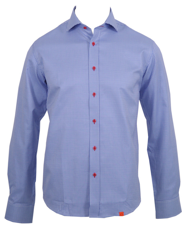Homme | Chemises | Oscar of Sweden | Skjorta Slim Fit Blå Ruta