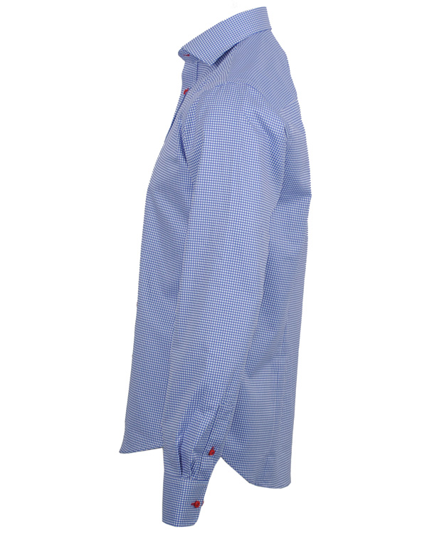 Homme | Chemises | Oscar of Sweden | Skjorta Slim Fit Blå Ruta