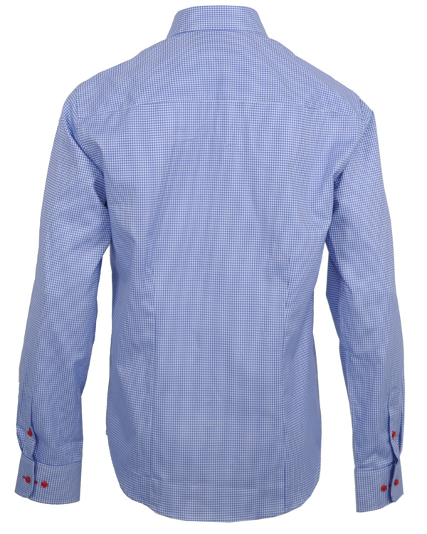 Homme | Chemises | Oscar of Sweden | Skjorta Slim Fit Blå Ruta
