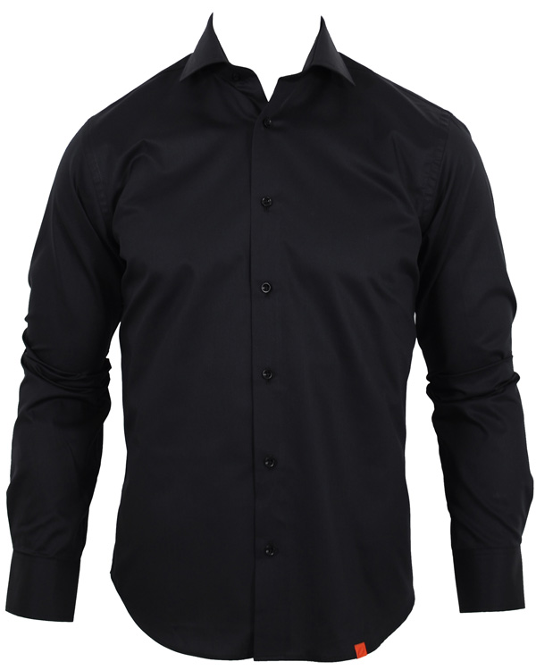 Homme | Chemises | Oscar of Sweden | Slim Fit Skjorta Svart