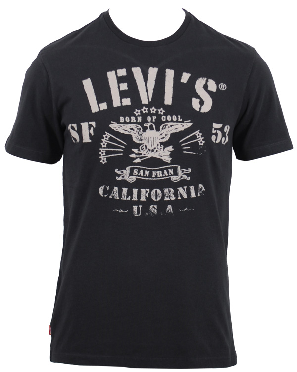 Homme | T-shirts | Levi's | Levis SS Eagle 53 Logo Tee Coal