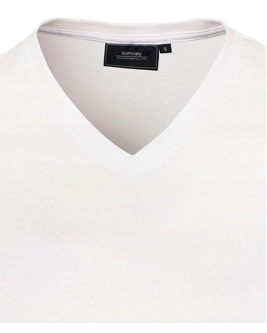 Homme | T-shirts | Boomerang | Jarl V-Neck T-Shirt White M